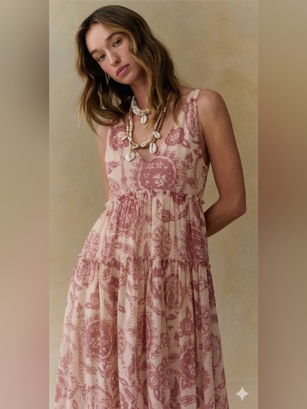 Free People In the Garden Julianna Maxi size M Rose - Picture 2 of 12
